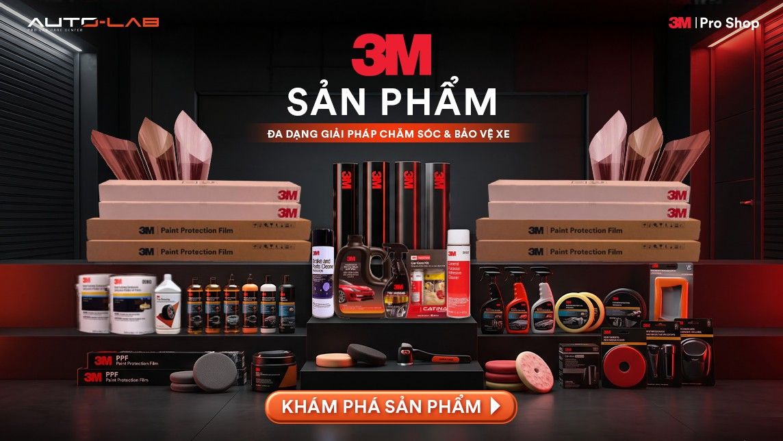 Sản phẩm 3M chính hãng: đa dạng giải pháp chăm sóc và bảo vệ xe