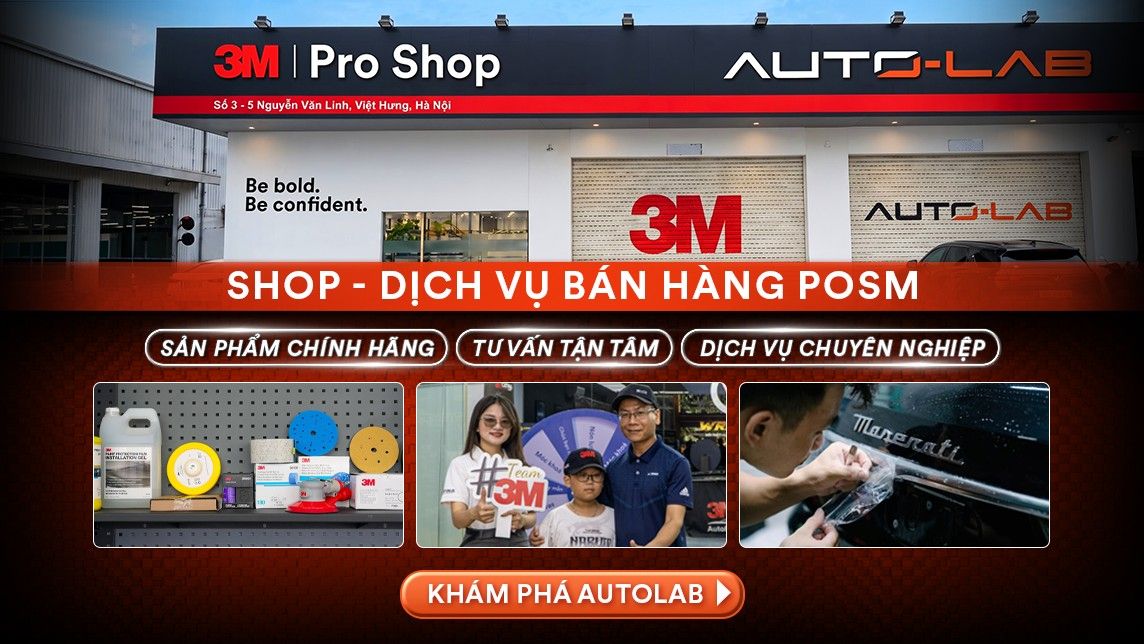 3M Pro Shop by Auto-lab.vn: sản phẩm chính hãng, tư vấn tận tâm, dịch vụ chuyên nghiệp