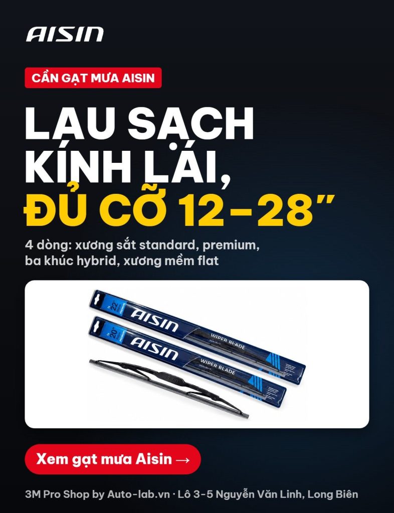 Cần gạt mưa Aisin tại 3M Pro Shop by Auto-Lab