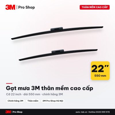 Gạt mưa 3M thân mềm cao cấp 22 inch (550 mm)